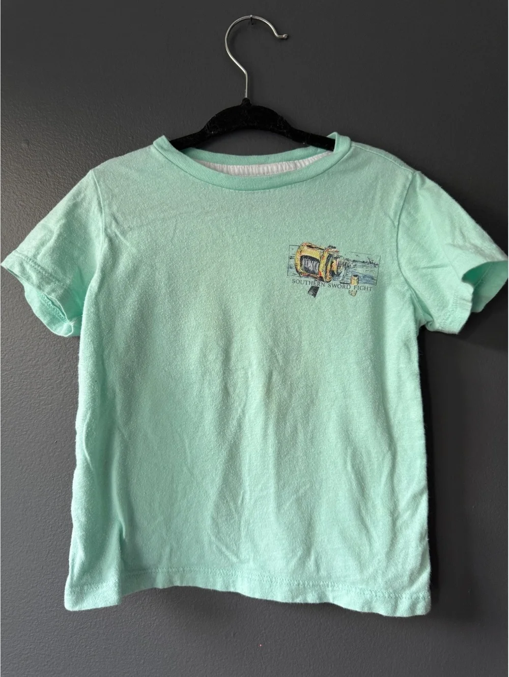 Crown & Ivy Kids 3T Mint Green Southern Sword Fight Graphic T-Shirt